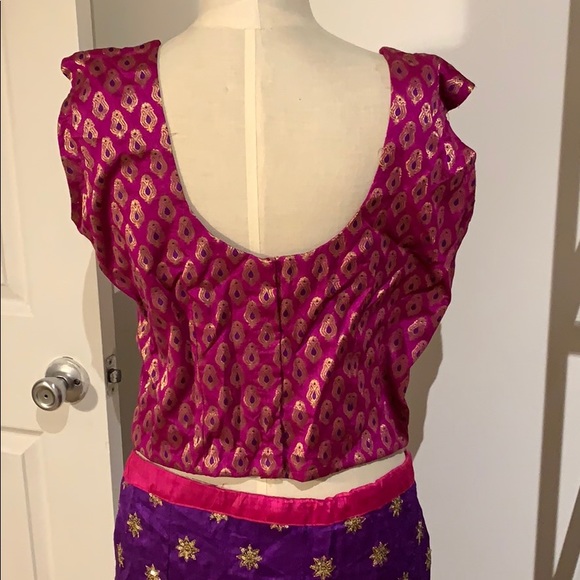 LEHENGA in jewel tones, fits us size 10-12 - Picture 7 of 8